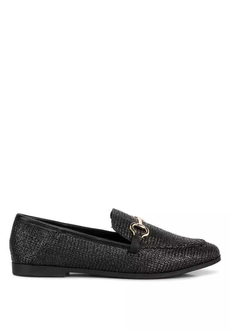 Buy London Rag Black Horsebit Detail Flat Loafers 2024 Online | ZALORA ...