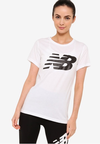New Balance white NB Classic Flying NB Graphic Tee 0181EAA823ACB7GS_1