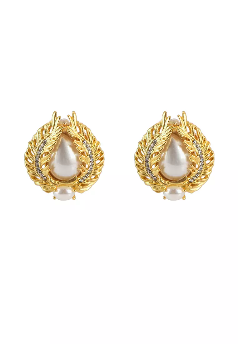 Gold hot sale post earrings