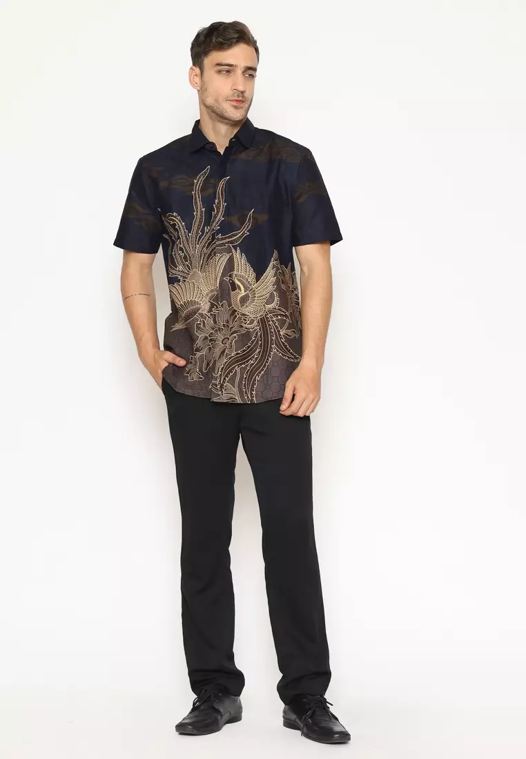 MY AKSA BATIK PRIA KEMEJA PENDEK SAVERO SACHI