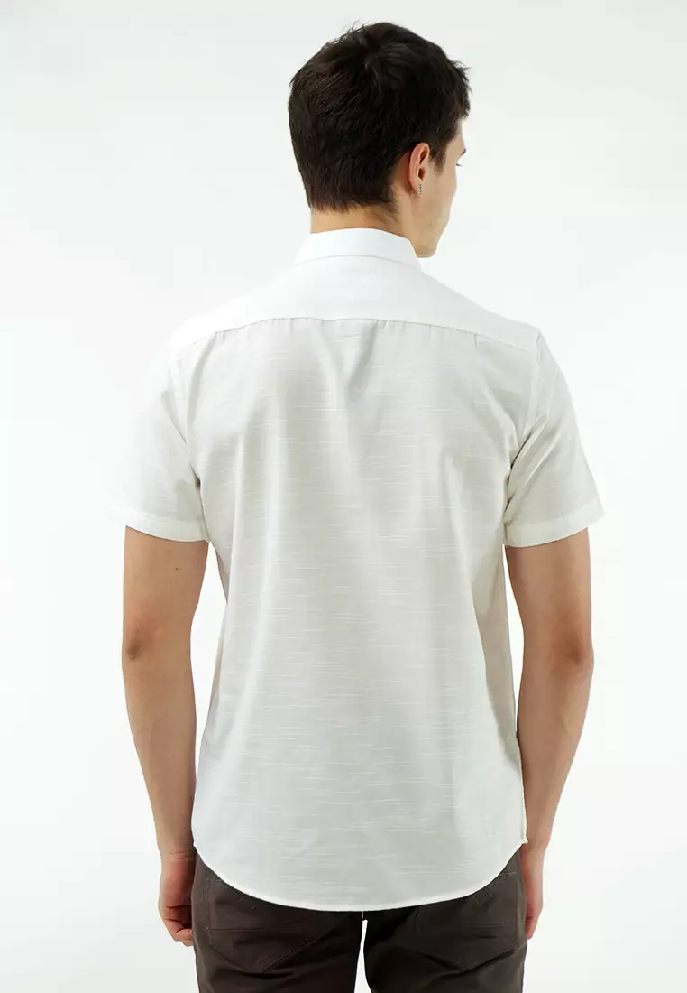 Regular-Fit Everyday Short-Sleeve Linen-Blend Shirt