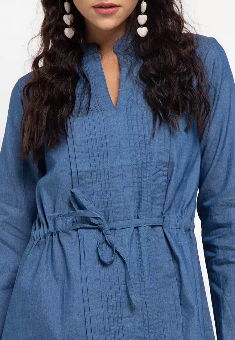 Nabine Denim Dress In Blue
