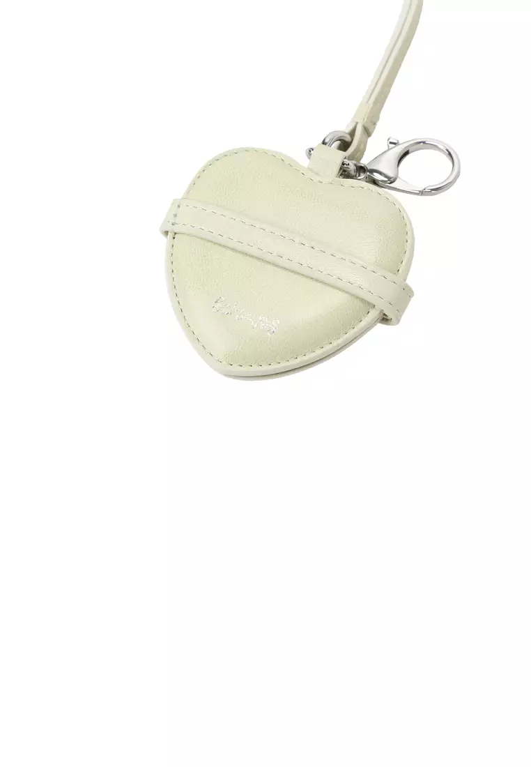 Heart Mirror Charm - Beige