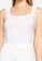 MISSGUIDED white Rib Square Neck Thick Strap Cami EB815AAD835592GS_2