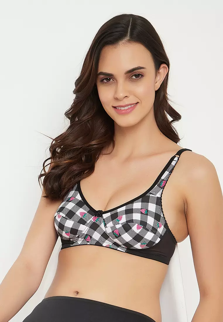 Buy Our Brand Cotton Rich Non Padded, Non Wired Bra with Double Layered  Cups for Women's, Black, Size, 28 at