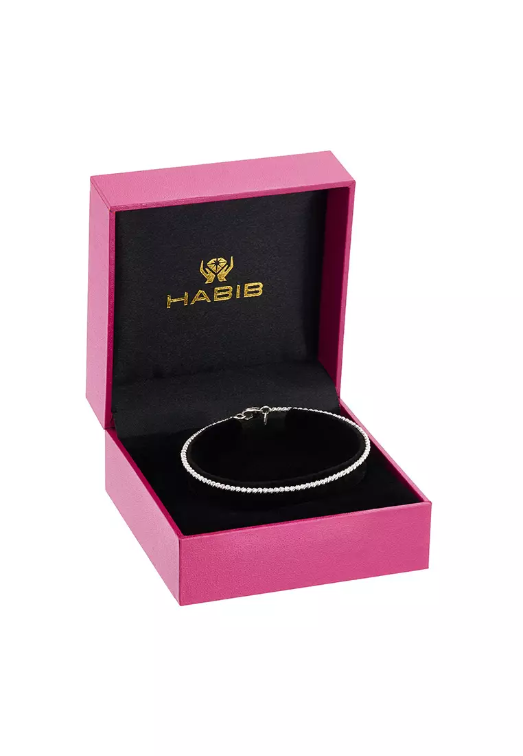 HABIB 750/18K White Gold Bangle BETA1220