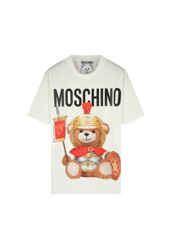 MOSCHINO white MOSCHINO women's Roman bear T-shirt 63E2FAA3663E44GS_1