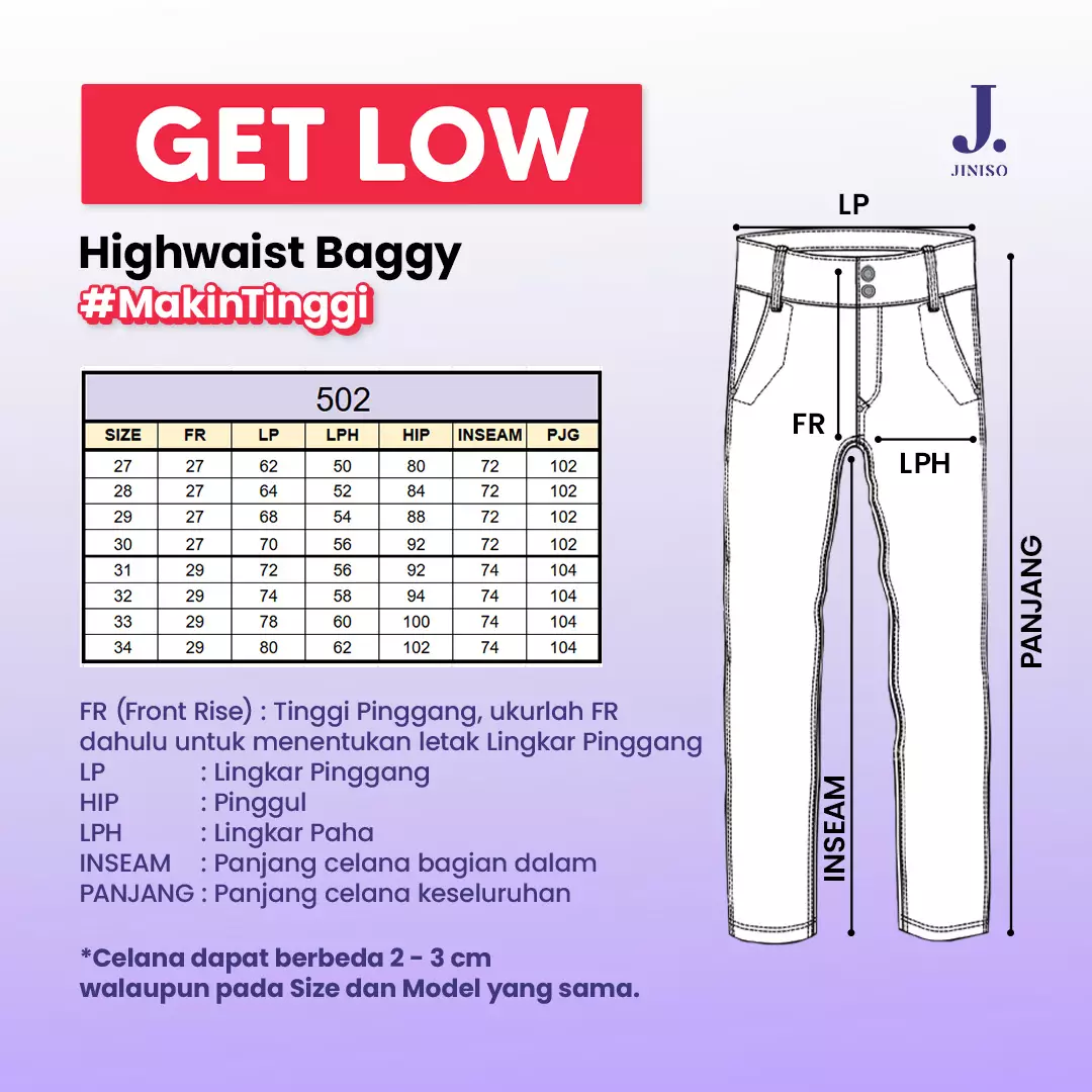 Highwaist Baggy Jeans 502 GET LOW