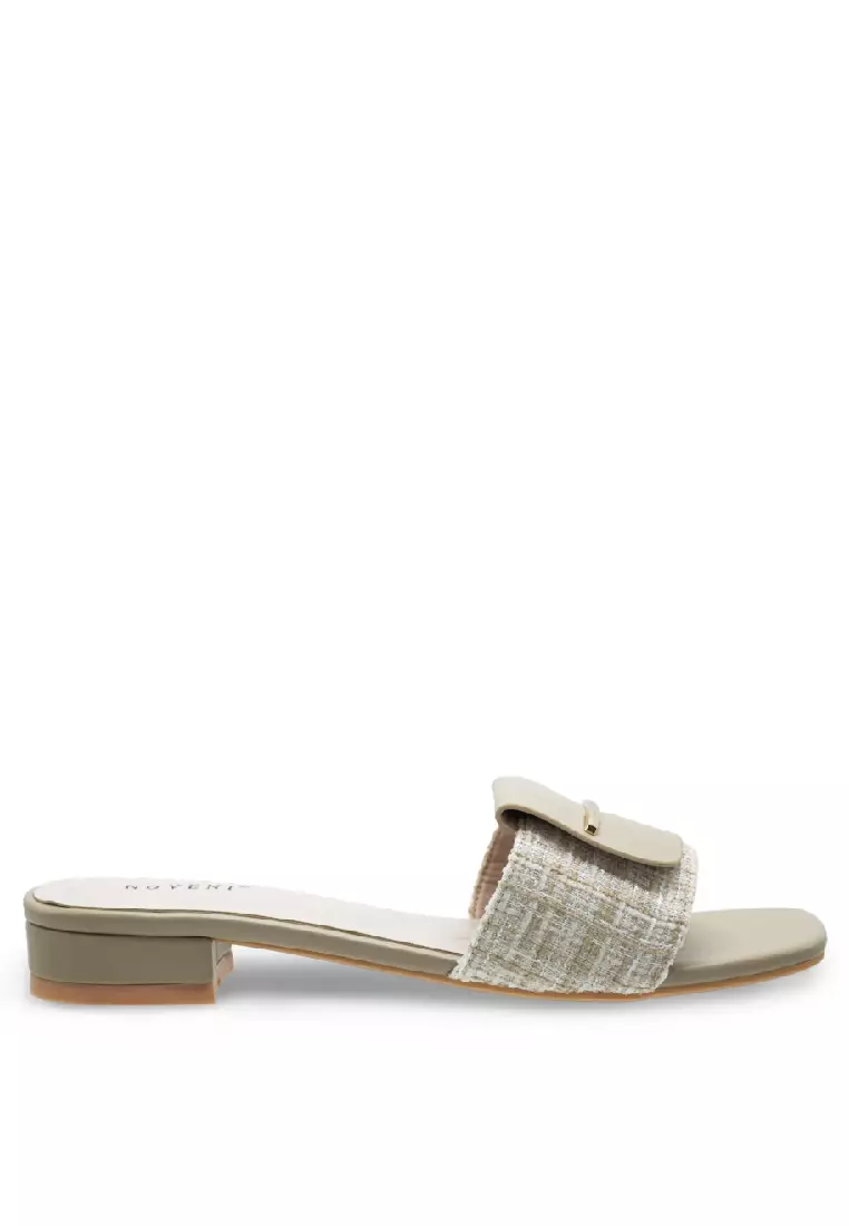 Discount on Noveni  shoes - SKU: Noveni Women Slip On Faux Leather Fashion Heels - 240370213