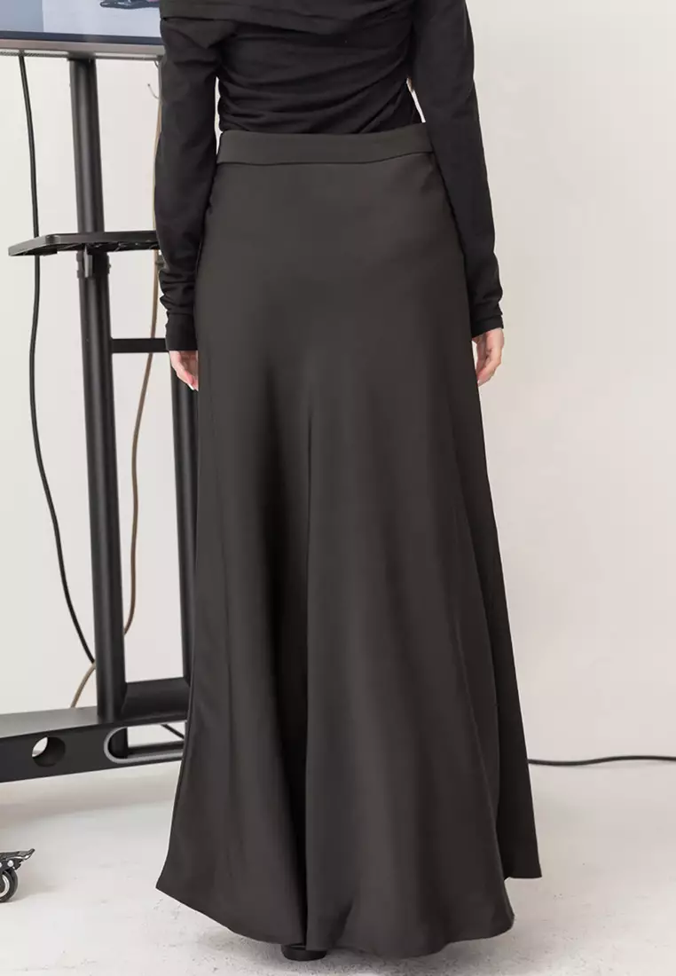 Bias cut outlet chiffon skirt