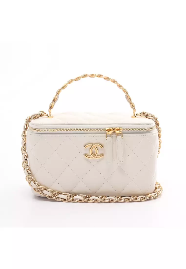 線上選購Chanel Pre-loved CHANEL matelasse vanity bag chain