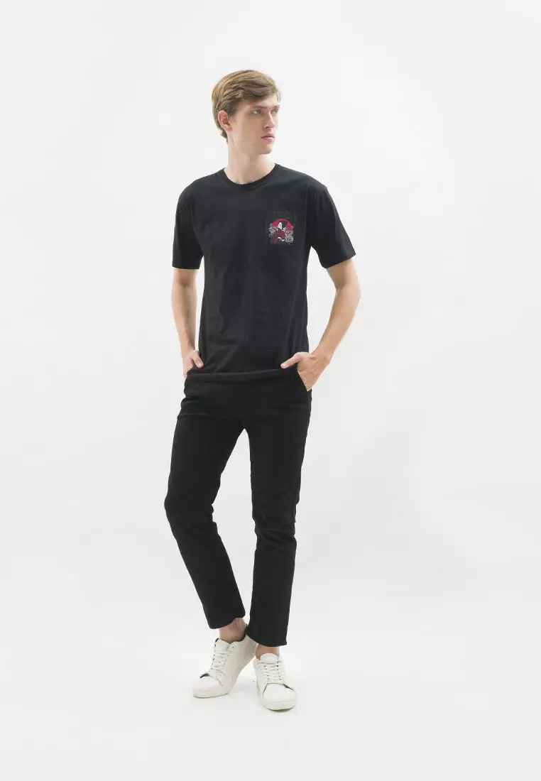 Kaos hitam t shirt polos houseofcuff motif Snake READY HINGGA 4XL