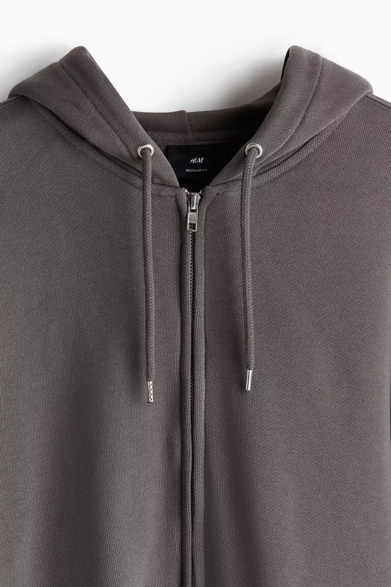 Zip-through hoodie