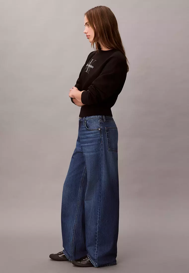 低腰闊腳牛仔褲 - Calvin Klein Jeans