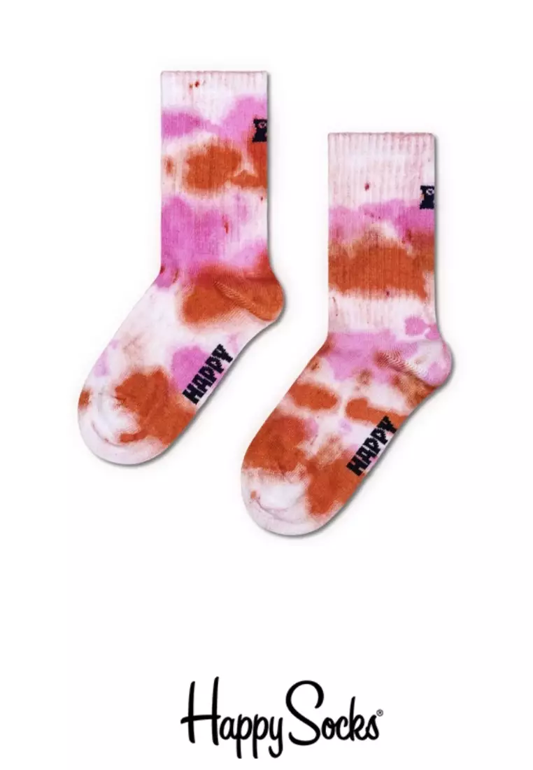 Tie-dye Pink Kids Socks