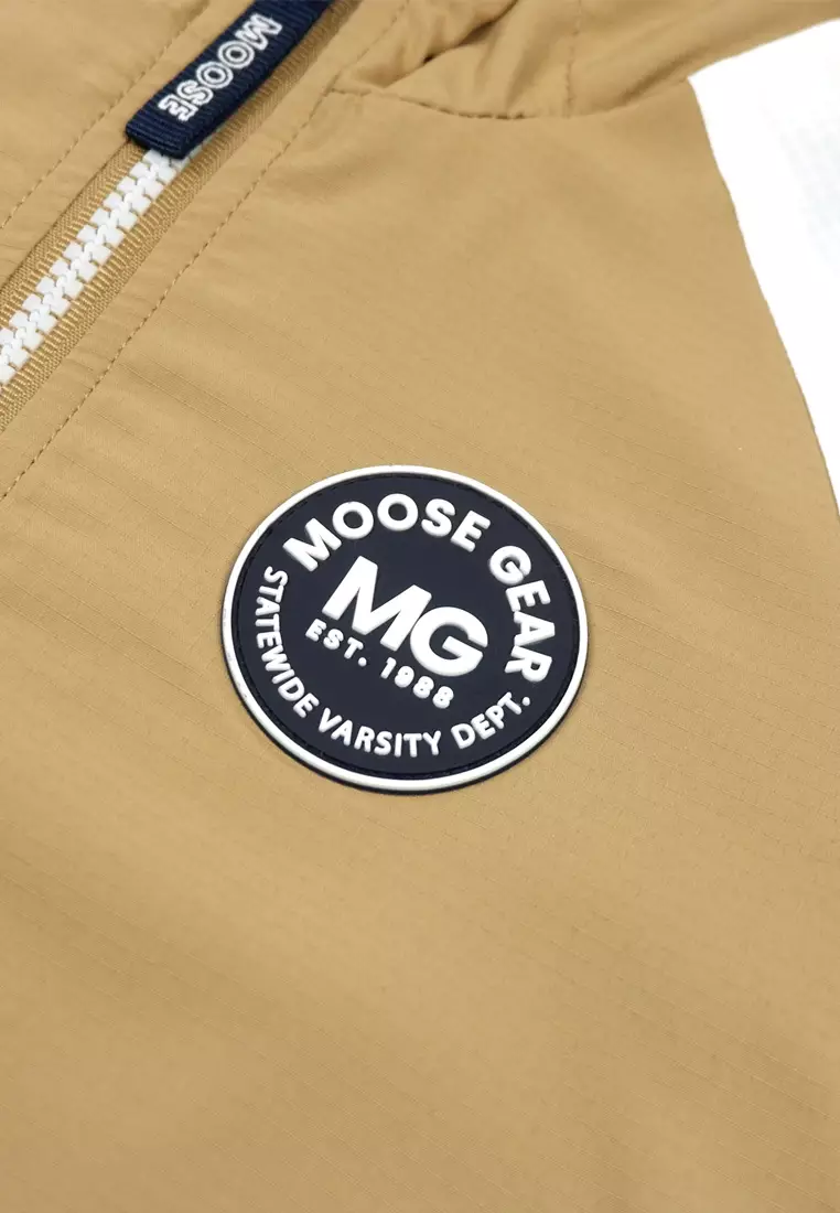 Boys Jacket With Hood And Print Details