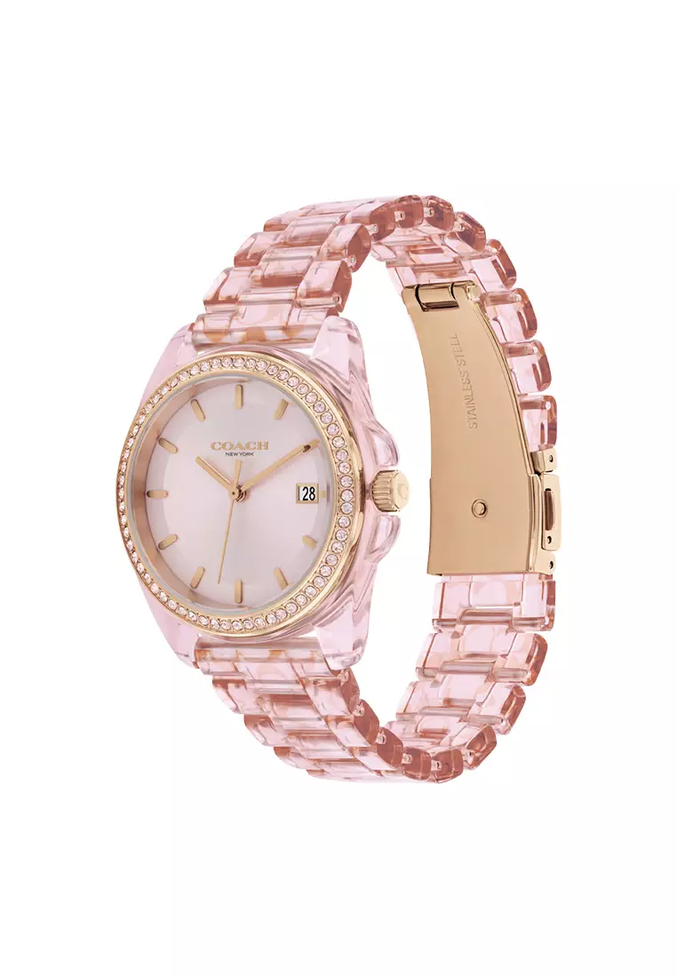 Buy Coach Greyson Rose Gold Stainless steel Bracelet Analog