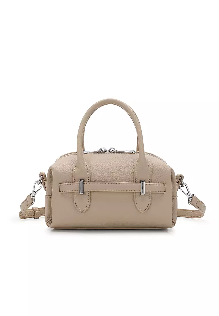 Women's Top Handle Bag / Sling Bag / Crossbody Bag / Shoulder Bag (Tas Tangan Wanita / Tas Selempang Wanita / Tas Bahu Wanita) - Krem