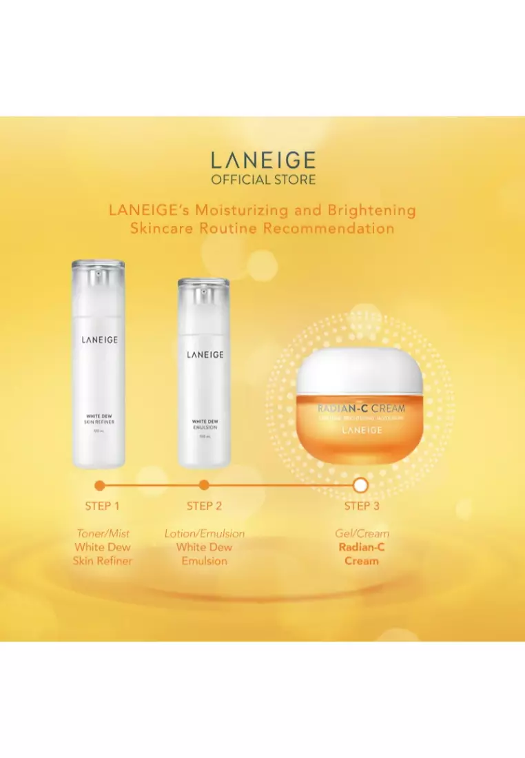 Buy Laneige LANEIGE RadianC Cream 50ml Duo Set 2023 Online ZALORA Singapore