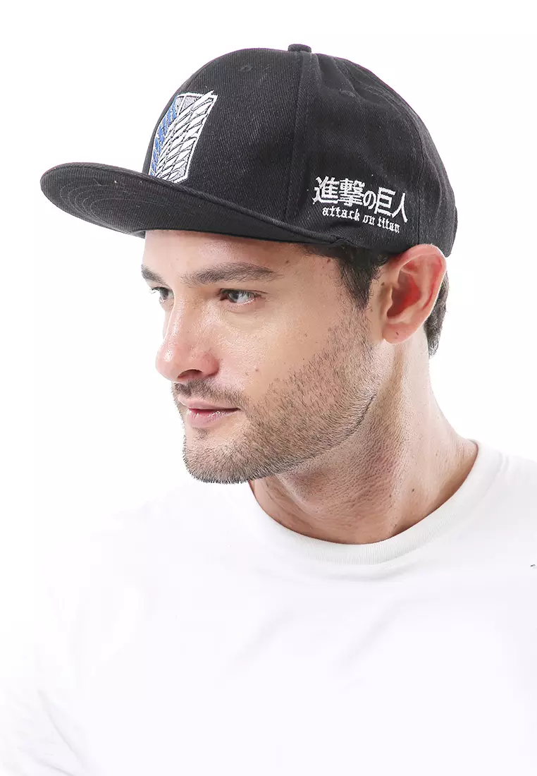 Gemp Topi Snapback Aksesoris Fashion Pria Wanita Variasi Bordir Depan Samping Material Rafel ORIGINAL - Black