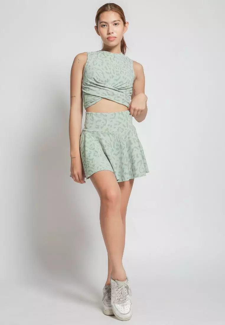 Lane Leopard Bra And Skort Set