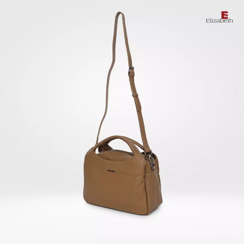 Tas Elizabeth Genuine Leather Sling Bag 0720-0502 Khaki