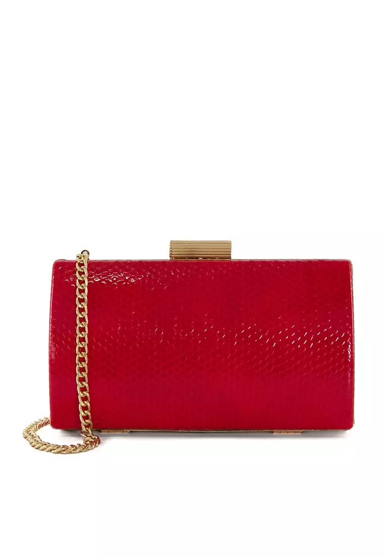 Red box clutch cheap bag