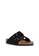 Birkenstock black Arizona Suede Sandals BD8FFSHA2B657CGS_2