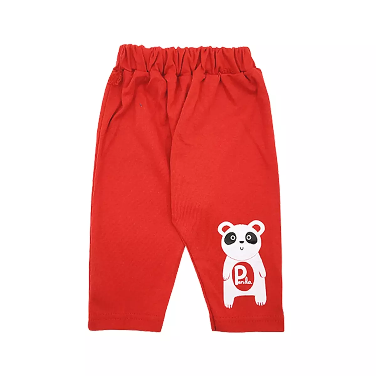 Wakakids Baju Bayi Anak Laki Laki Setelan Celana Jogger Usia 12 - 18 Bulan Motif Panda 3383 Merah