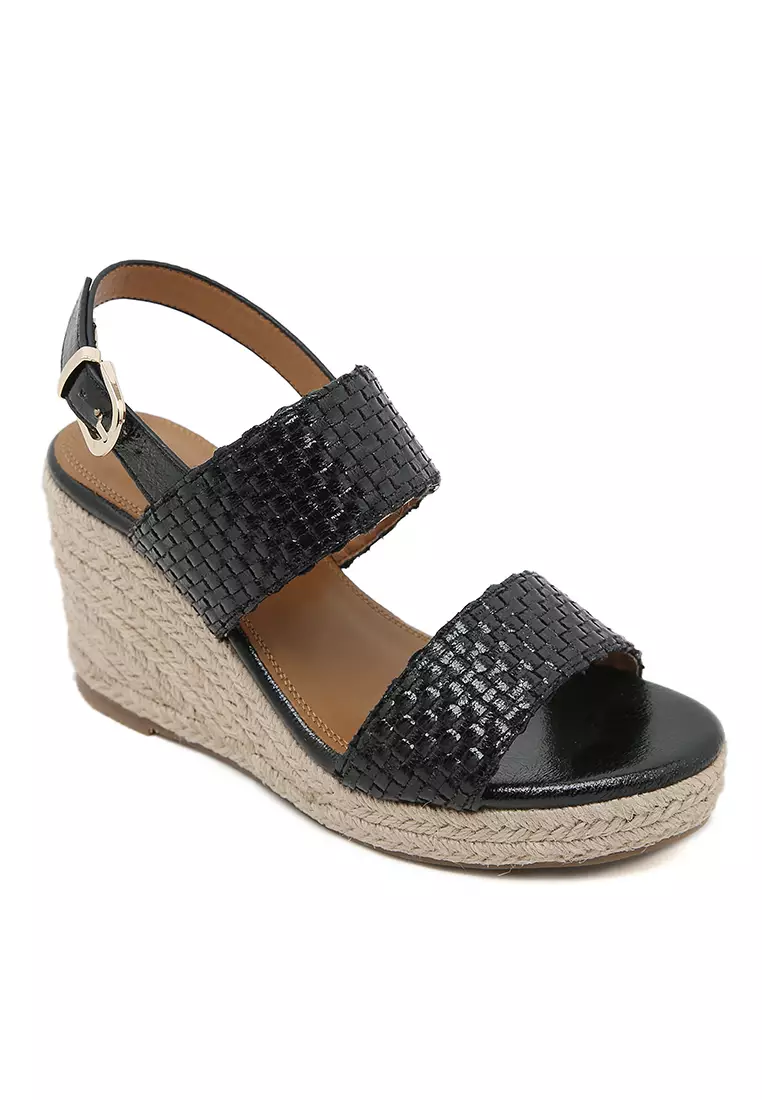 Woven Strap Wedge Espadrilles ALM2024-5