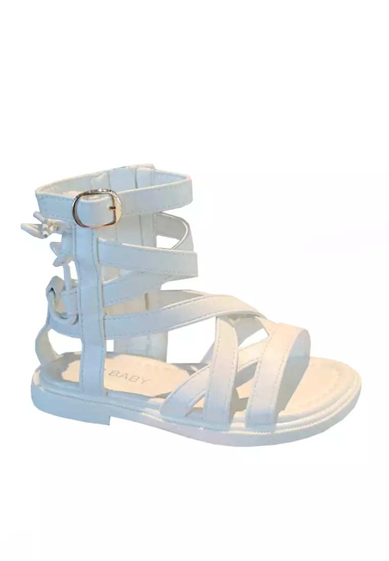 White high hot sale top sandals