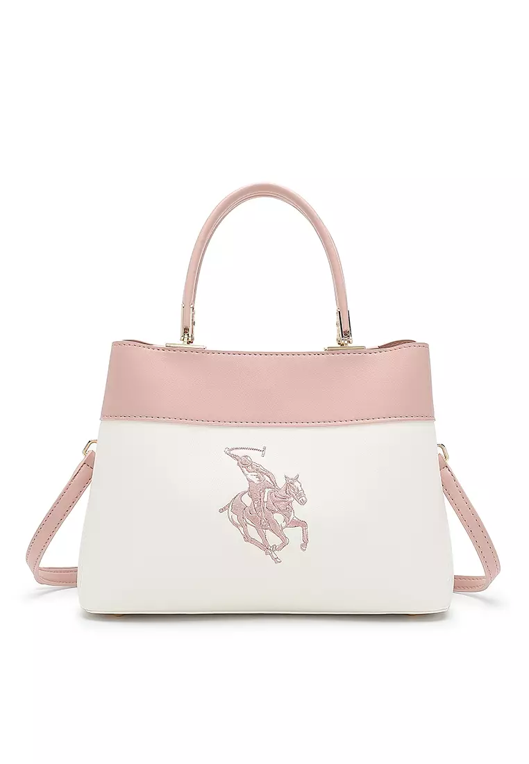 Jual Swiss Polo Top Handle Bag Sling Bag Crossbody Bag White
