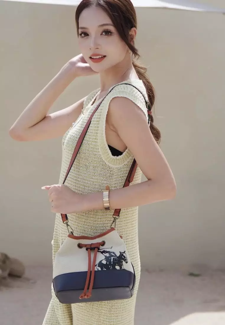 Top Handle Bag / Sling Bag / Crossbody Bag - Blue