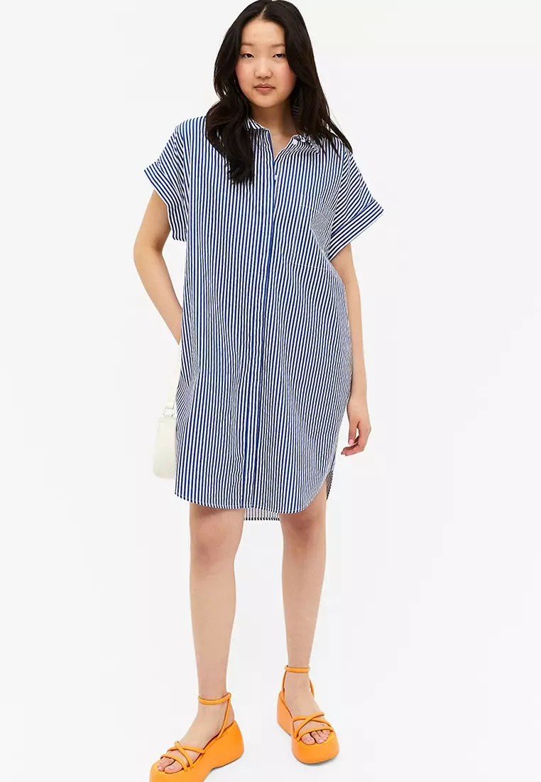 Monki oversized shirt dress sale