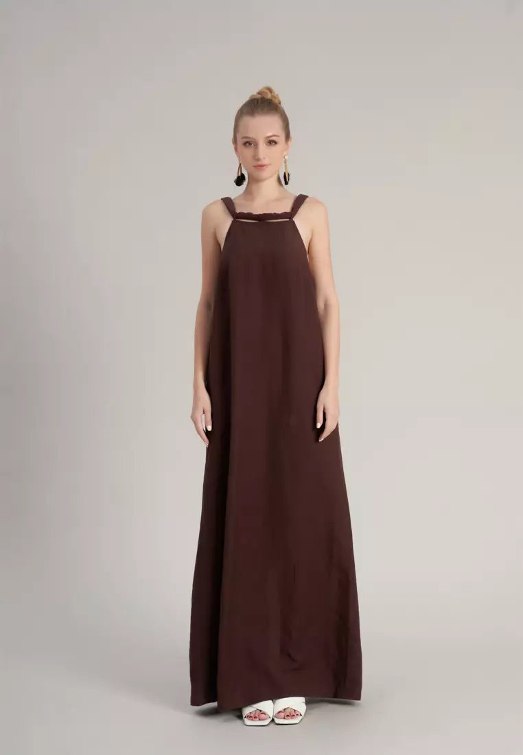 De Soleil Maxi Linen Dress