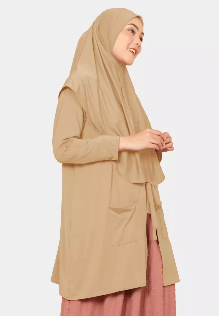 Zelena - Lyora Hijab Outer | Cardigan Bergo Kerudung Wanita - Honey Butter
