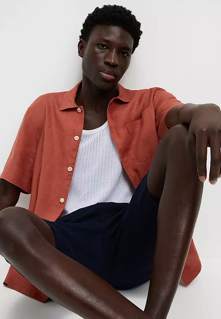 Pure Linen Short Sleeve Shirt