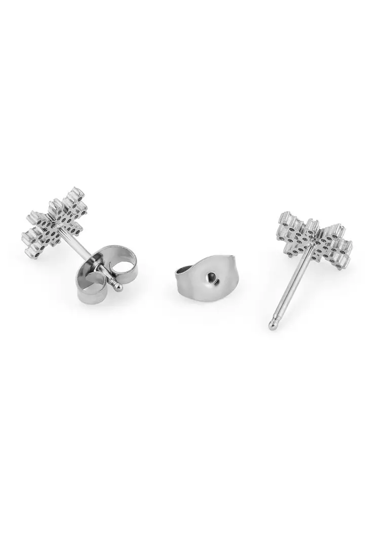 Mirelle Star Earring Silver Unisex Earrings for women and men stainless steel crystal Earrings DW Official Authentic Original perempuan lelaki DW