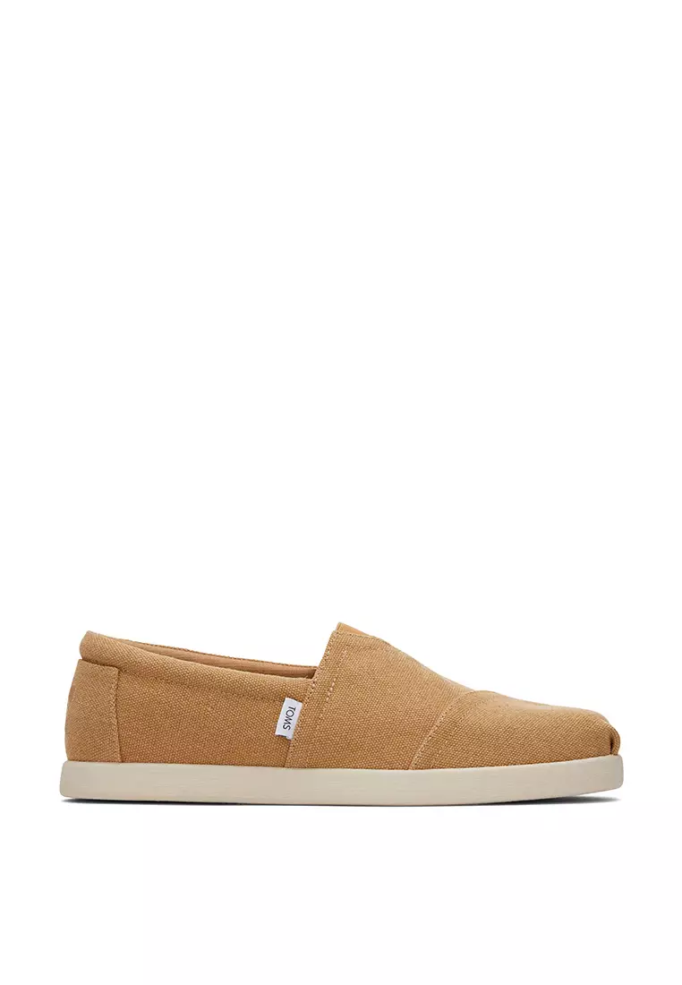 Discount on Toms  shoes - SKU: Espadrille Alpargata Forward Men - Doe Washed Recycled Cotton Canvas