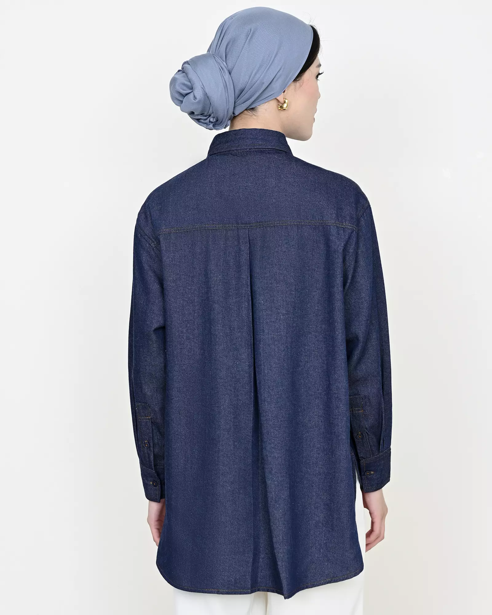 Geulis.id CARMIN SHIRT - Darkblue