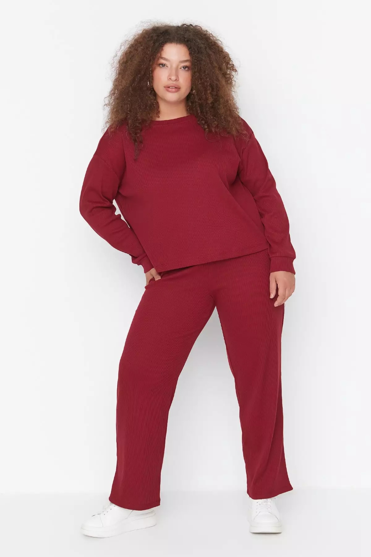 Knitted loungewear plus discount size