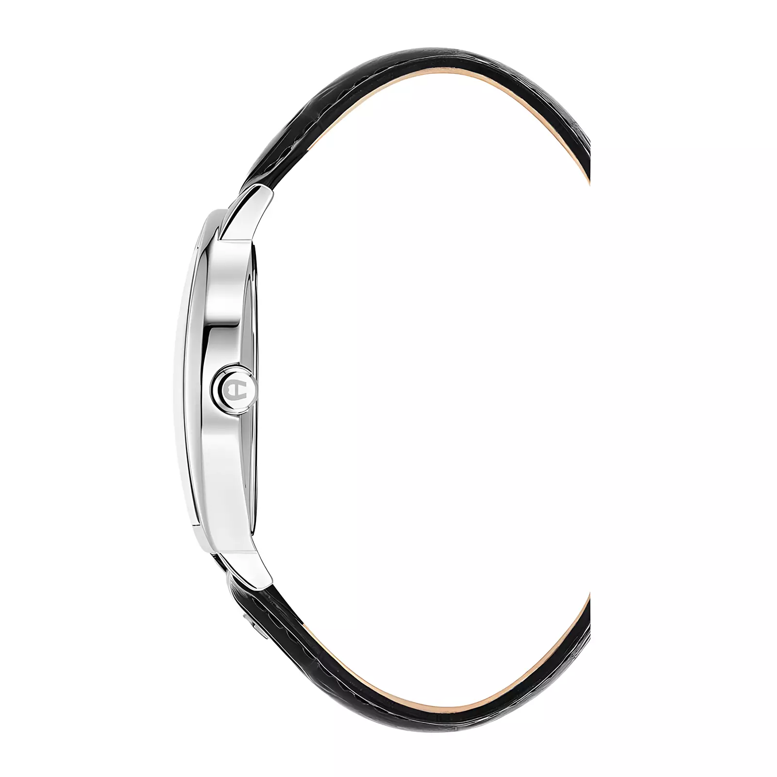 Aigner Daiano - Jam Tangan Analog Pria - Blue Pattern Dial - Black Leather Strap - AGW.269002