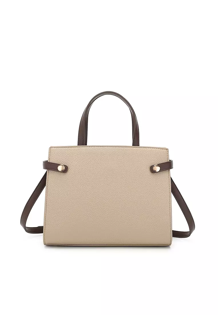 Women's Top Handle Bag / Sling Bag / Crossbody Bag / Shoulder Bag - Khaki / Coffee