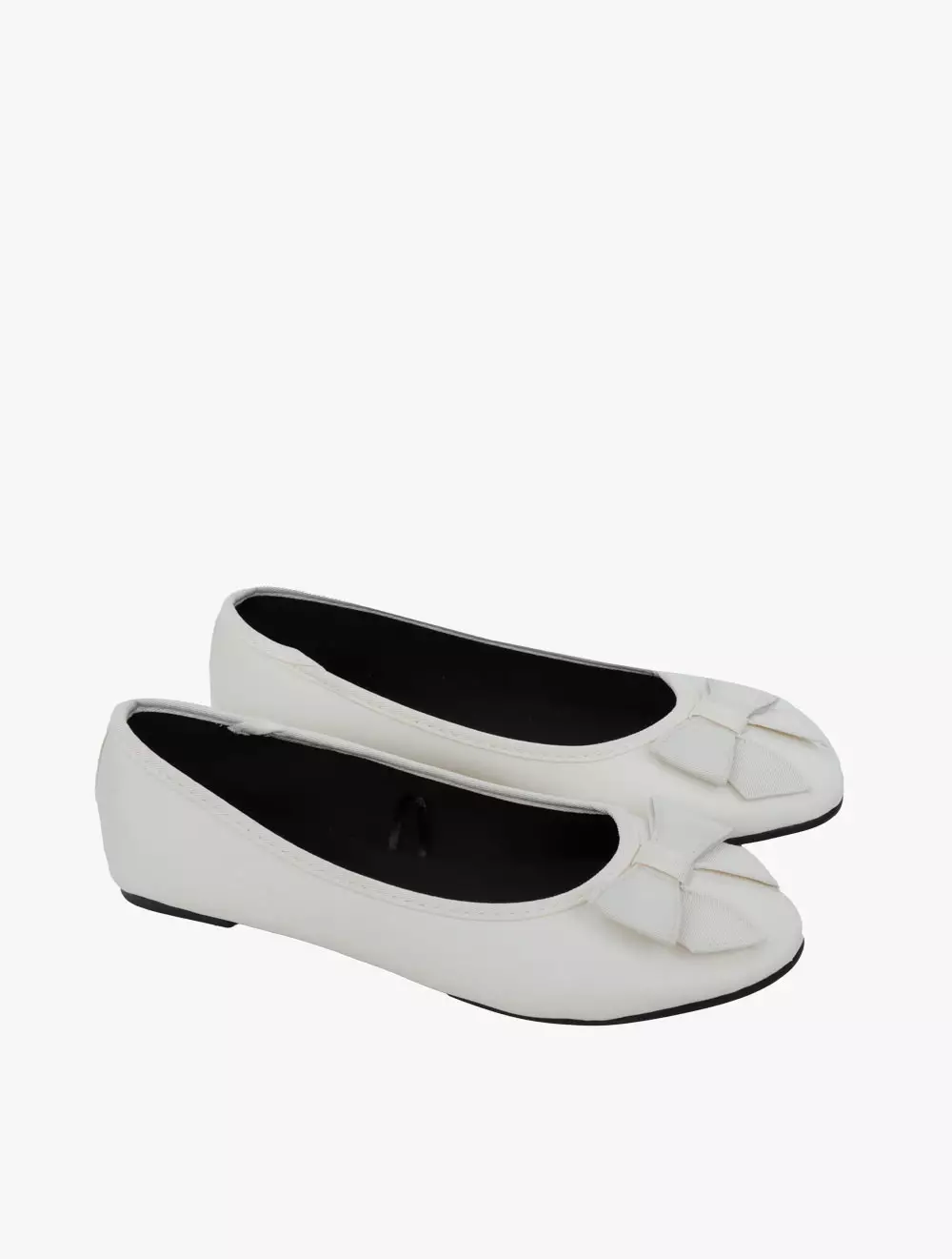 Rubi -  Sepatu Wanita  - Emma Bow Ballerina - Vanilla Smooth/Grosgrain