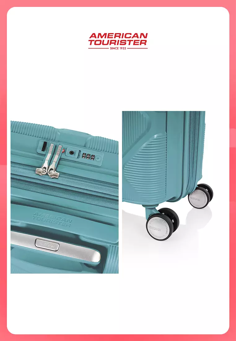 American Tourister Koper Hardcase Instagon Spinner Cabin 20 Inch Exp TSA V2 - Mineral Blue