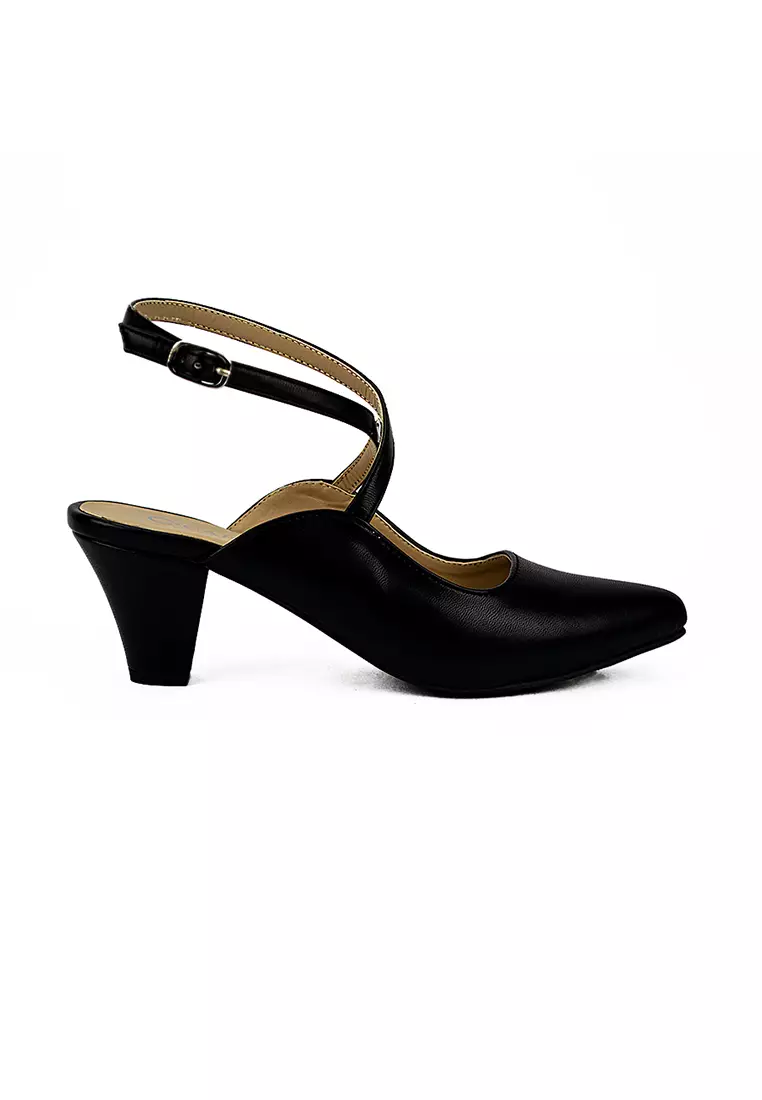 Discount on Cardam's Lifestyle  shoes - SKU: Eclb Mar 00190 Black Heel Mules