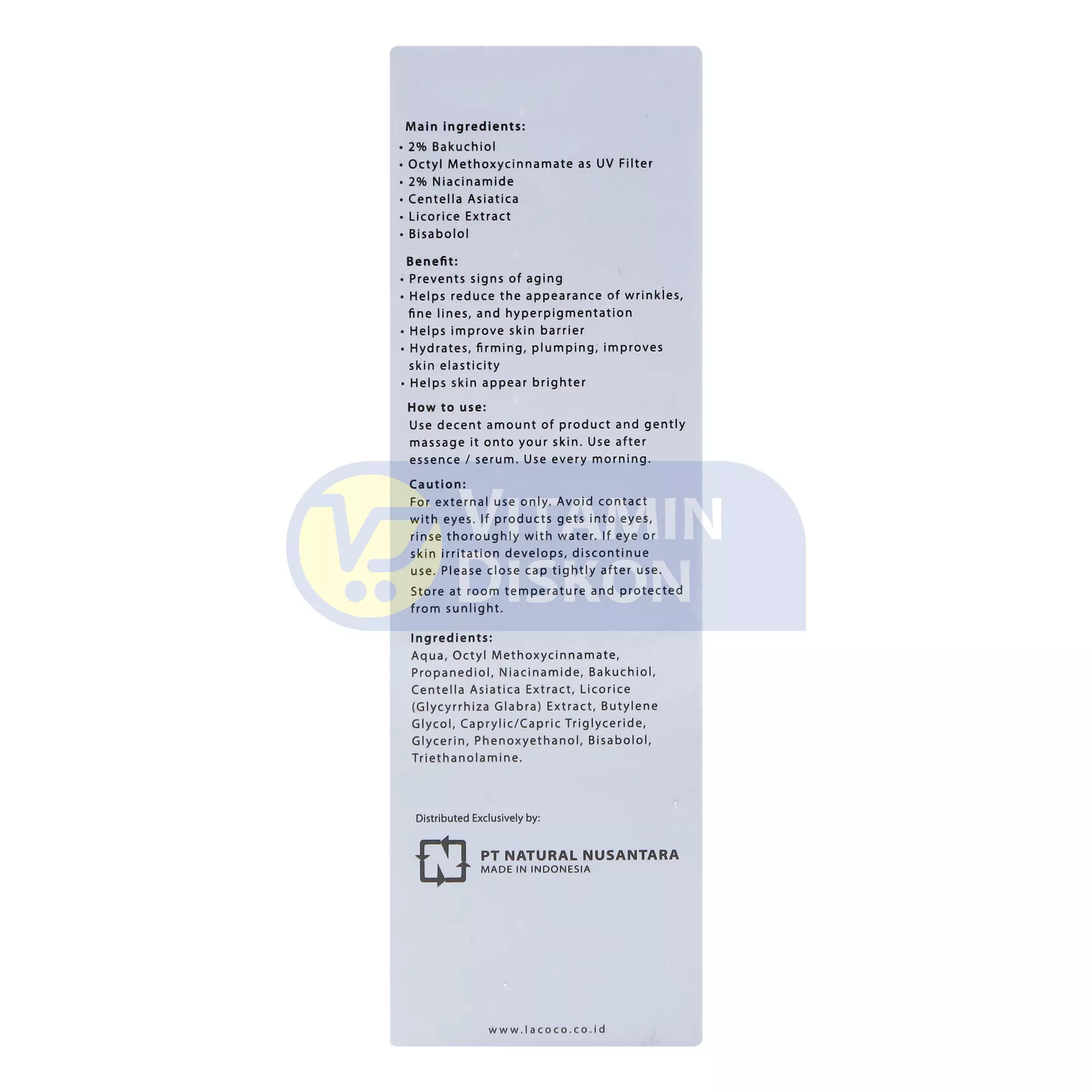 LACOCO BAKUCHIOL DAY CREAM 20 G