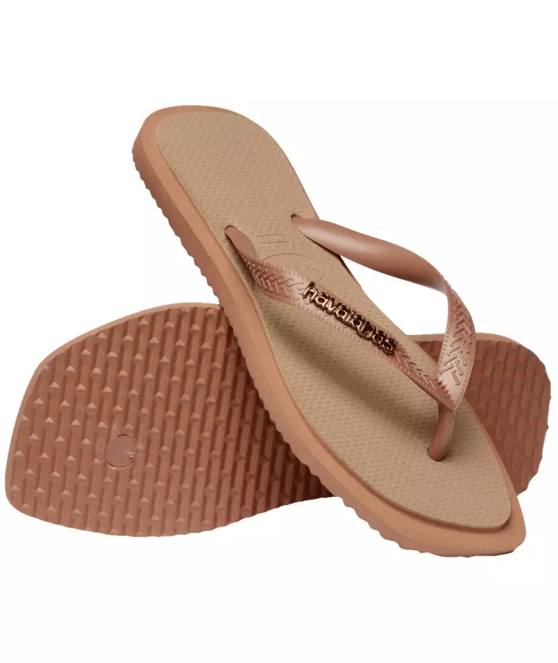 Havaianas 4258 Top Square Fusion - Rose Gold - Sandal Wanita