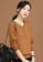 A-IN GIRLS brown Retro V-Neck All-Match Sweater FDC3EAA1E353A0GS_3