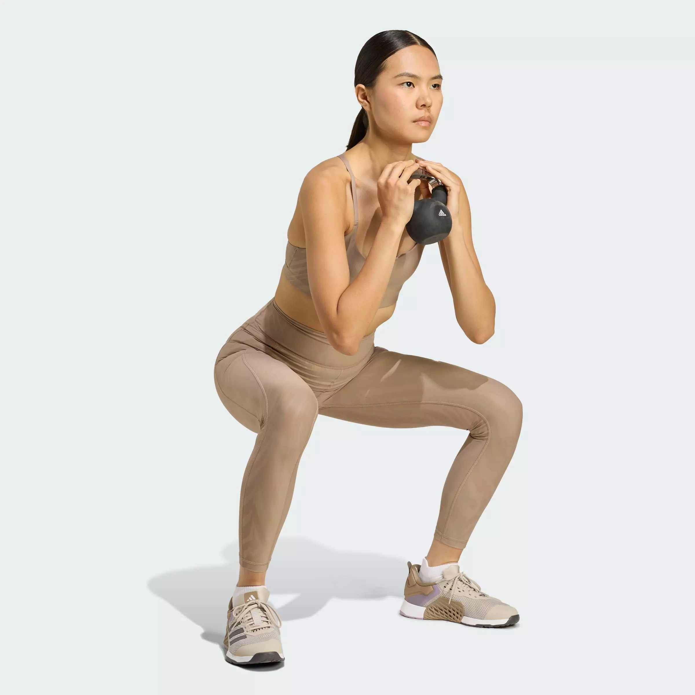 Gym & Training Optimé AOP Full-Length Legging Women Brown JX3124